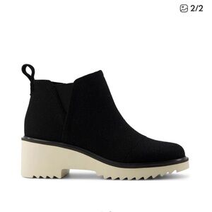 Tom's Maude lug sole boots - black sparkle